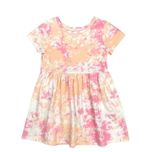 پیراهن آستین کوتاه یقه گرد دخترانه مدل MDSS-CH3940