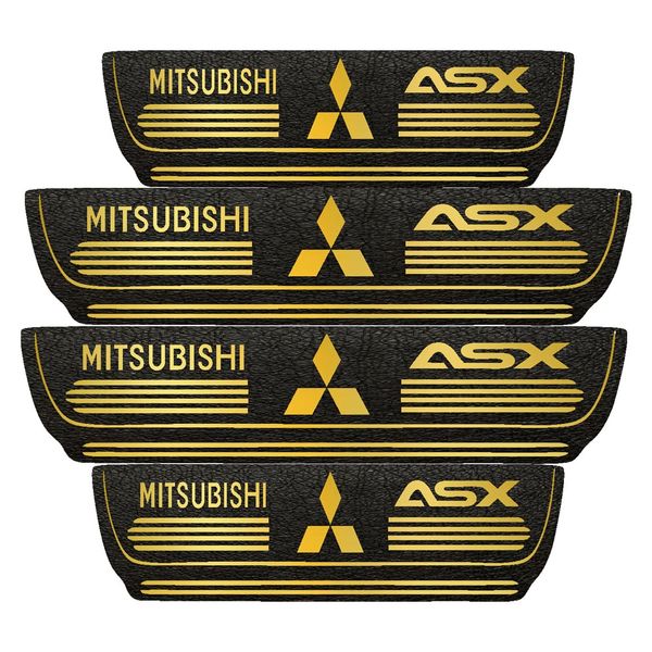 برچسب پارکابی خودرو مهدیار طرح چرم کد pkT1064 مناسب برای میتسوبیشی asx بسته 4 عددی*261