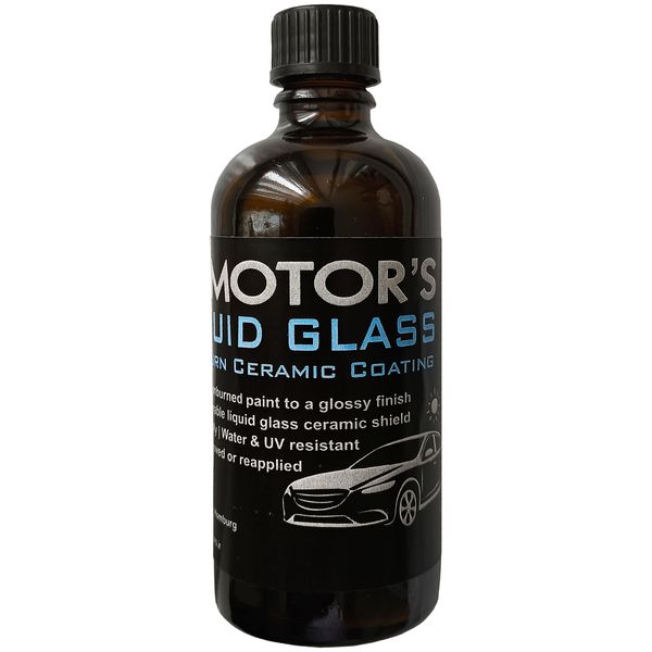 محلول سرامیک رفع آفتاب سوختگی خودرو ام موتورز مدل Liquid Glass G8 حجم 80 میلی لیتر