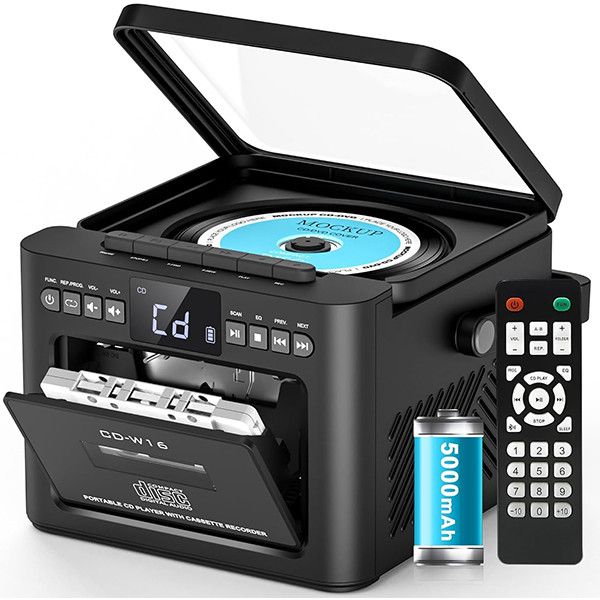 پخشکننده سیدی بومباکس 2025 کاست خور ،پخش کننده موسیقی مدل CD-W16
