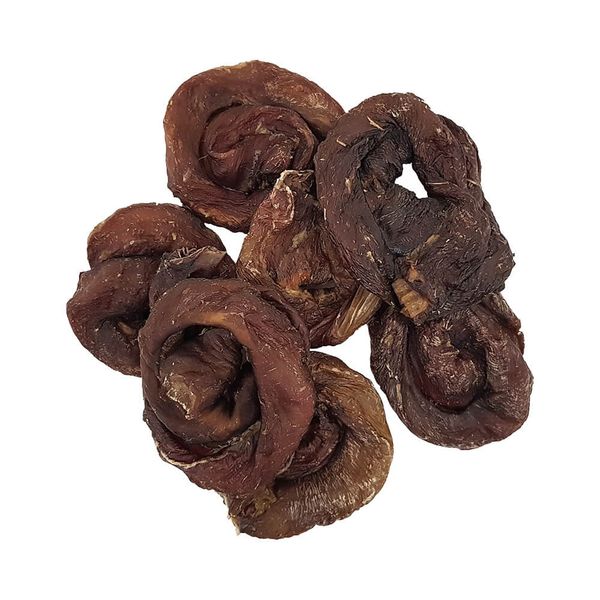 تشویقی سگ هاپومیل مدل سرخ روده بره کد Lamb Esophagus وزن 50 گرم