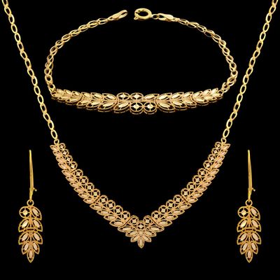 نیم ست طلا کم اجرت 18 عیار زنانه طلای مستجابی مدل تاج T89 کد 8574