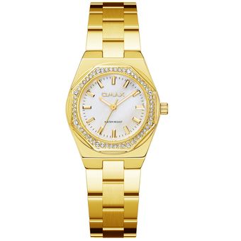 ساعت مچی عقربهای کوارتز زنانه اوماکس مدل sq-bs008g31io