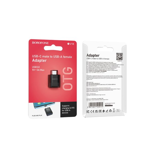 مبدل USB OTG به USB-C بروفون مدل BV18