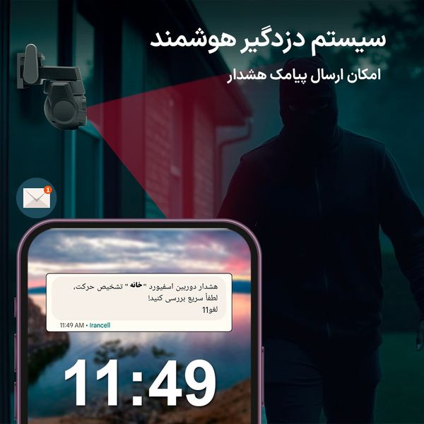 دوربین مداربسته تحت شبکه اسفیورد مدل Z550