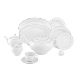 سرویس غذاخوری 102 پارچه چینی زرین ایران سری ایتالیا اف مدل سمن درجه یک