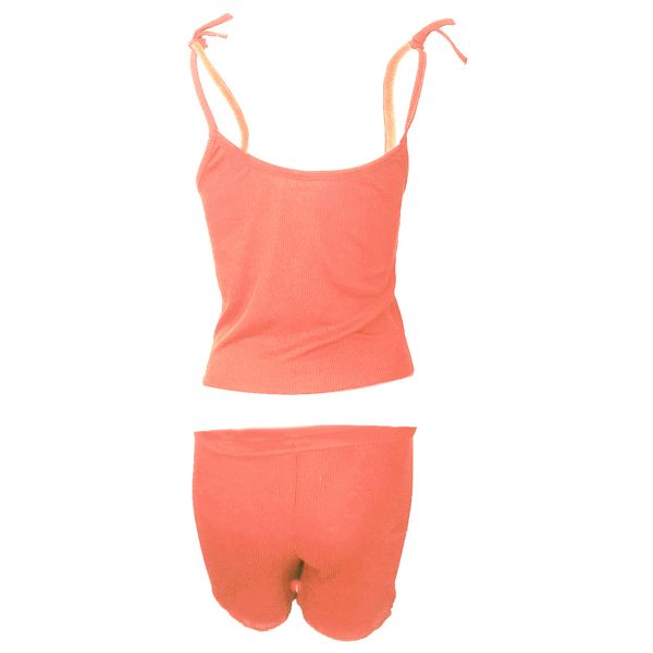 ست تاپ و شلوارک زنانه مدل SIMPLE کد tm-2287