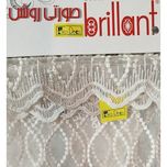 پرده تیکو دکو مدل خامه‌ دوزی گیپور صدفی bradley3110 سایز 300x280 سانتی متر*394