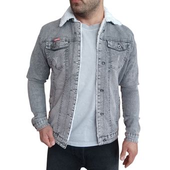 کت مردانه مدل جین  خزدار کد 4400