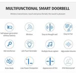 زنگ بی سیم مدل 2N189-BB مجموعه 3 عددی