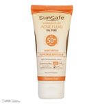 کرم ضدآفتاب بیرنگ سانسیف SPF50 مدل ACNE-FLUID مناسب پوست مختلط، حجم 50 میلیلیتر
