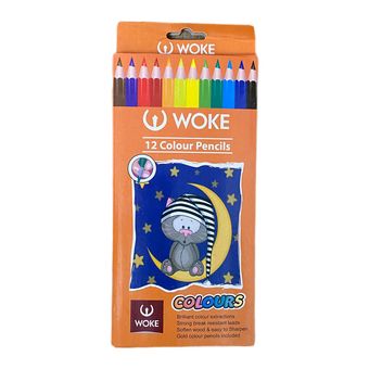 مداد رنگی 12 رنگ ووک جعبه مقوایی