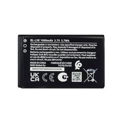 باتری موبایل مدل BL-L5K ظرفیت 1000 میلی آمپر ساعت مناسب برای گوشی موبایل نوکیا 105 2023