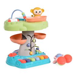 اسباب بازی نوزاد کلبه حیوانات موزیکال چراغدار سوببر Sobebear YL605