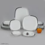 سرویس غذاخوری 27 پارچه 6 نفر چینی زرین ایران مدل وگاس اوریت سری کواترو درجه عالی