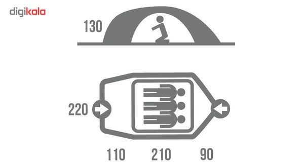 چادر 3 نفره هاسکی مدل Bizon 3