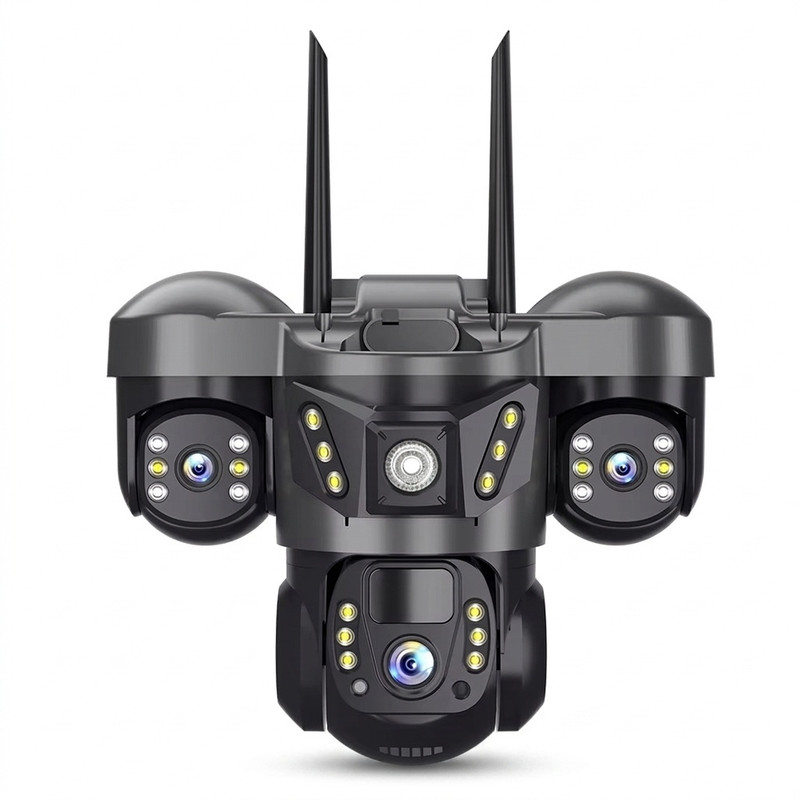 دوربین مداربسته تحت شبکه سه لنزی 12 مگاپیکسل مدل SC31-G-L 4G با قابلیت چرخش 360 درجه، دید در شب، تشخیص حرکت هوشمند، مکالمه دو طر