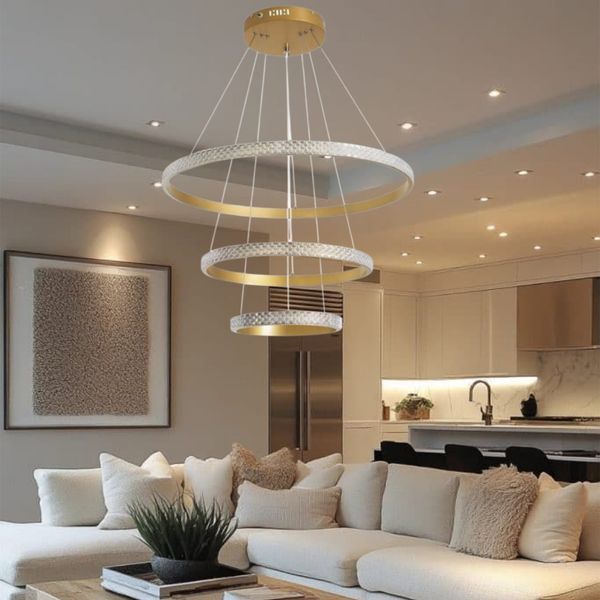 لوستر آویز شاهان تک مدل gold70b