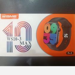 ساعت هوشمند wisme مدل WS10-3 به همراه 3 عدد بند سیلیکونی