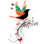 برچسب ضدآب و ضدخش اجسام مدل نغمه پرنده