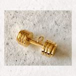 آویز گردنبند مردانه مدل دمبل j-11372