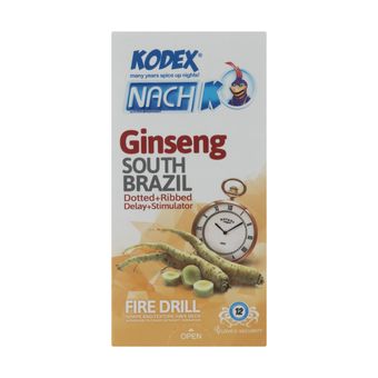 کاندوم تاخیری جینسینگ کدکس مدل Ginseng بسته 12 عددی*808