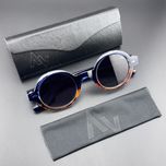 عینک آفتابی گرد پلاریزه آلبرت وگ مدل S31108C4 Acetate Avantgarde Visionary