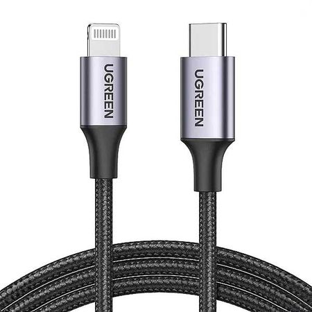 کابل تبدیل USB به لایتنینگ یوگرین مدل US304 کد 60759 طول 1متر