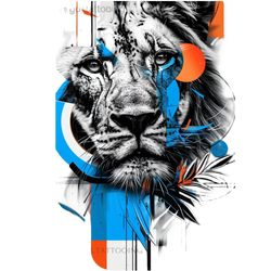 برچسب حرارتی لباس یا استیکر اتویی نقش شیر