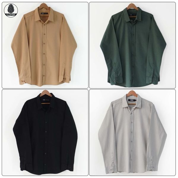 پیراهن آستین بلند لینن اسلپ  - کد 0029