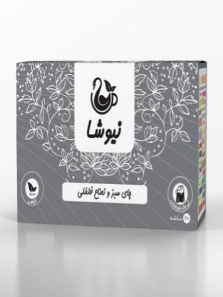 مخلوط چای سبز و نعناع فلفلی کیسه ای نیوشا (20 عددی) - Peppermint + Green Tea