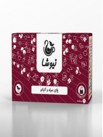 مخلوط چای سیاه و آلبالو کیسه ای نیوشا(20 عددی) - Sour Cherry + Black Tea