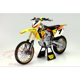 ماکت موتور FACTORY SUZUKI RMZ 450 JAMES STEWART 1:6 SCALE