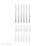 کارد و چنگال 12 پارچه ام جی اس مدل DF008