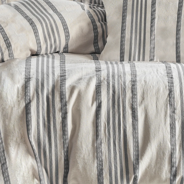 ست روتختی کاوری چهار تکه نچرال برند شاهسر ترکیه مدل NIDUS (آجری، طوسی، سبز، بژ)