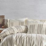 ست روتختی کاوری چهار تکه نچرال برند شاهسر ترکیه مدل NIDUS (آجری، طوسی، سبز، بژ)