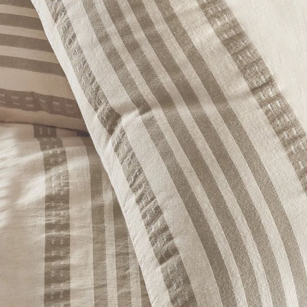 ست روتختی کاوری چهار تکه نچرال برند شاهسر ترکیه مدل NIDUS (آجری، طوسی، سبز، بژ)