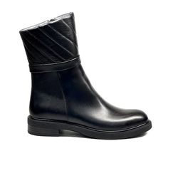 نیم بوت چرم زنانه W977-34