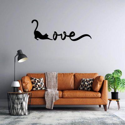 استیکر دیواری طرح cat love