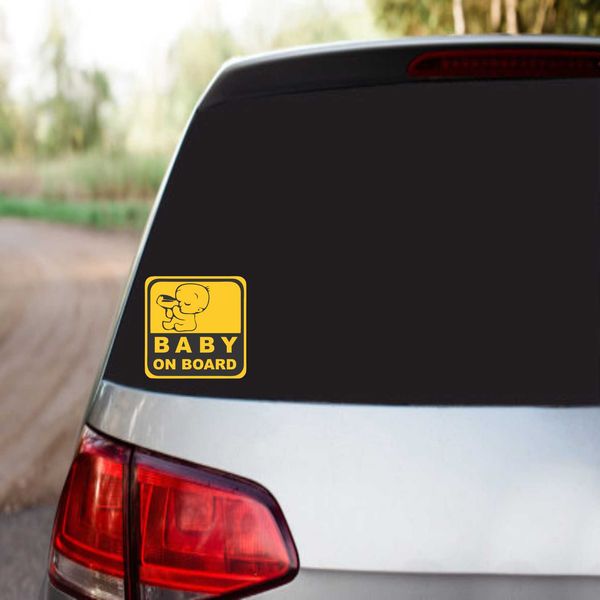 برچسب بدنه خودرو طرح مراقب بچه در ماشین کد VG02