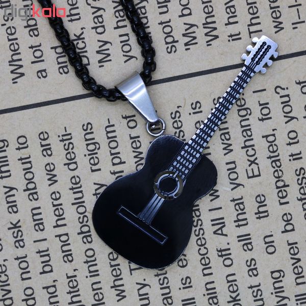 گردنبند مردانه طرح گیتار کد g900*972