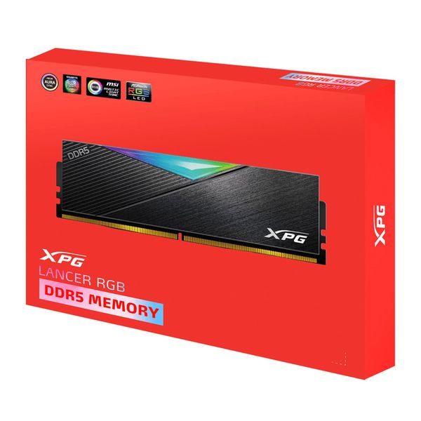 RAM ADATA XPG LANCER RGB BLACK DRAM MODULE 32GB DDR5 5200MHz CL38