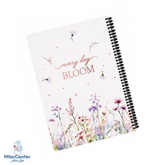 دفتر خط دار 100 برگ سری BLOOM لانگو گل بنفش(LANGO)