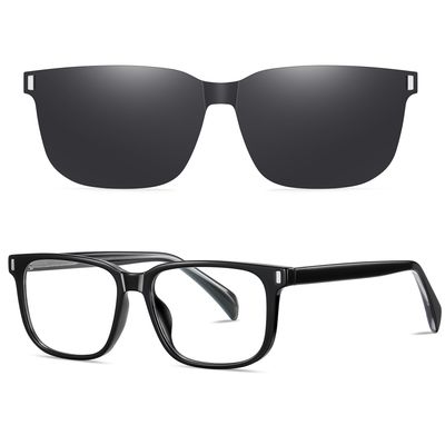  فریم عینک طبی مدل CG7201C01-P109 Polarized Double Switch به همراه کاور آفتابی