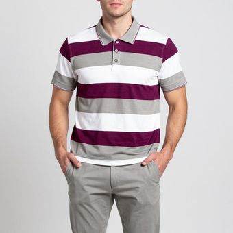 پولوشرت آستین کوتاه مردانه آریان نخ باف مدل 1845*90