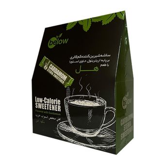 ساشه شیرین کننده کم کالری بر پایه اریتریتول حاوی استویا با طعم هل بیلو - 1 گرم بسته 50 عددی