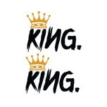 برچسب بدنه خودرو طرح KING2 کد 1061 بسته 2 عددی