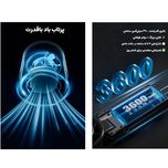 پنکه شارژی مجنتیک مدل FC8 ظرفیت 3600 میلی آمپر ساعت با سیستم خنک کننده