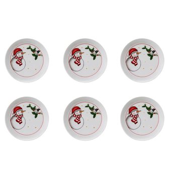 بشقاب زی مدل فرم اس سایز 12 سانتا درجه عالی بسته 6 عددی