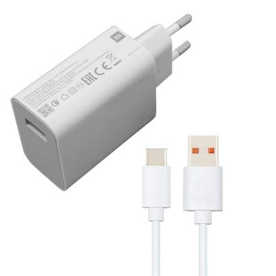 شارژر دیواری  مدل 33w super fast به همراه کابل تبدیل USB-C